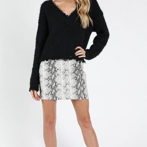 NWT Wild Honey Snakeskin Skirt Sz Small